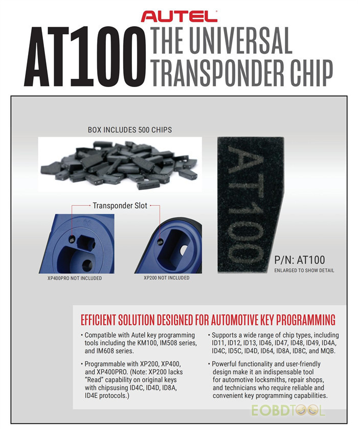 Autel: AT100 Universal Transponder Chip